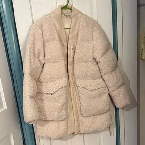 Varley Beige Teddy Jacket